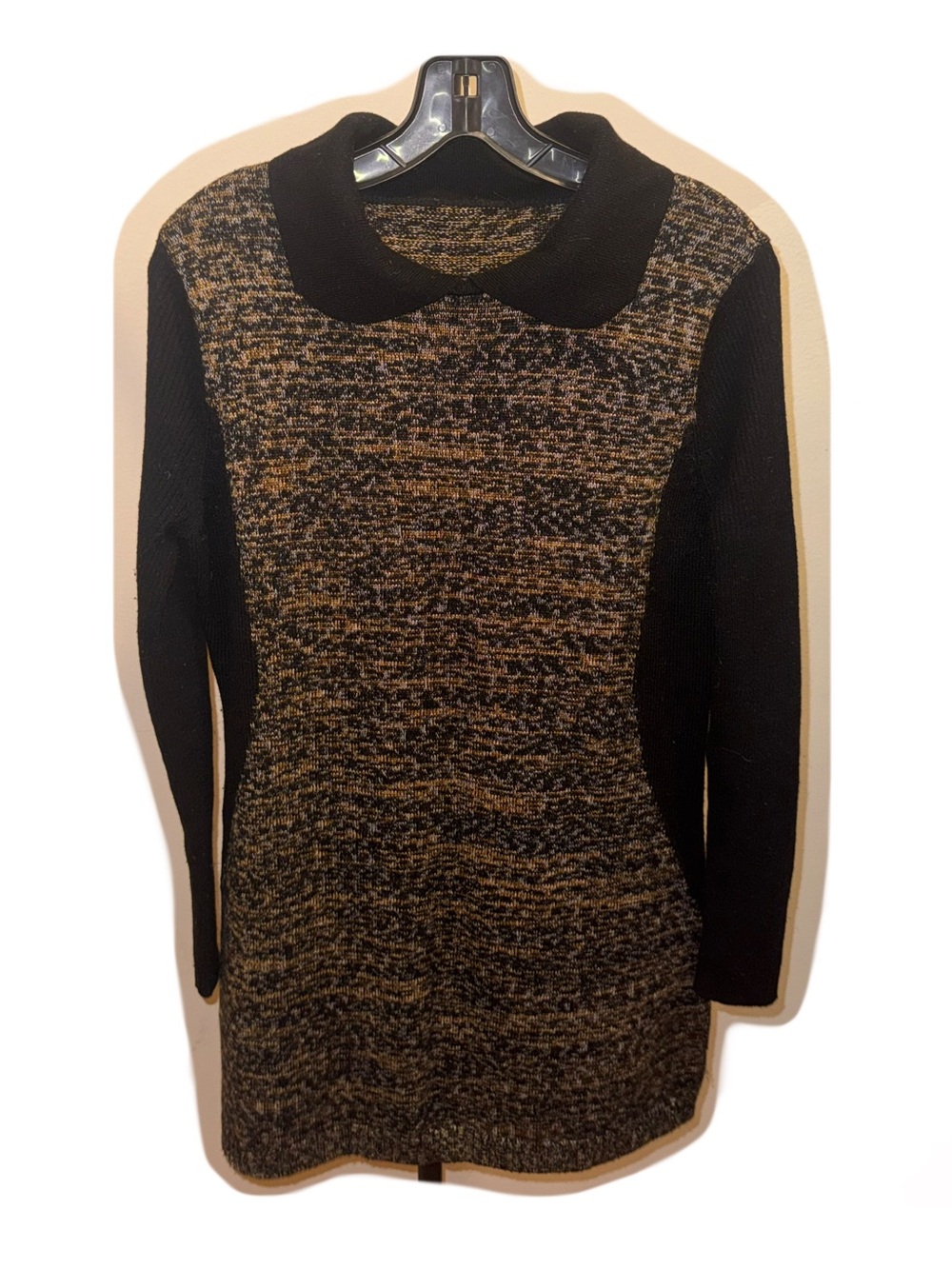 Wool Sweater Dress with Collar